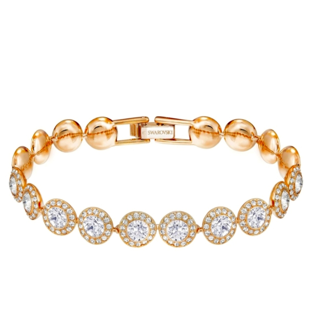 GORGEOUS AUTHENTIC ROSEGOLD SWAROVSKI UNA ANGELIC BRACELET ONLY